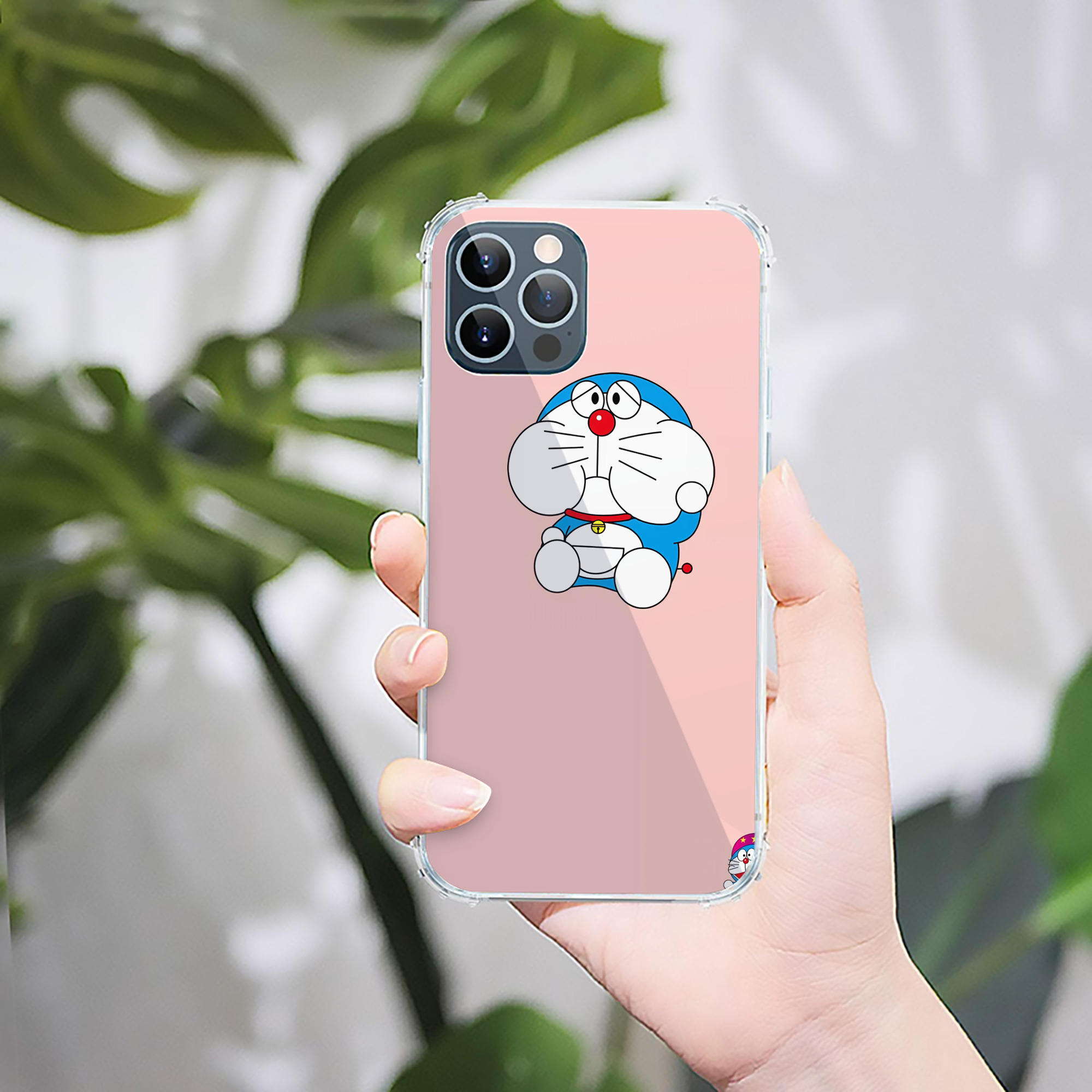 （画像用） ドラえもん Doraemon 【iPhone 12シリーズ対応】透明スマホケース（クリアソフトケース）